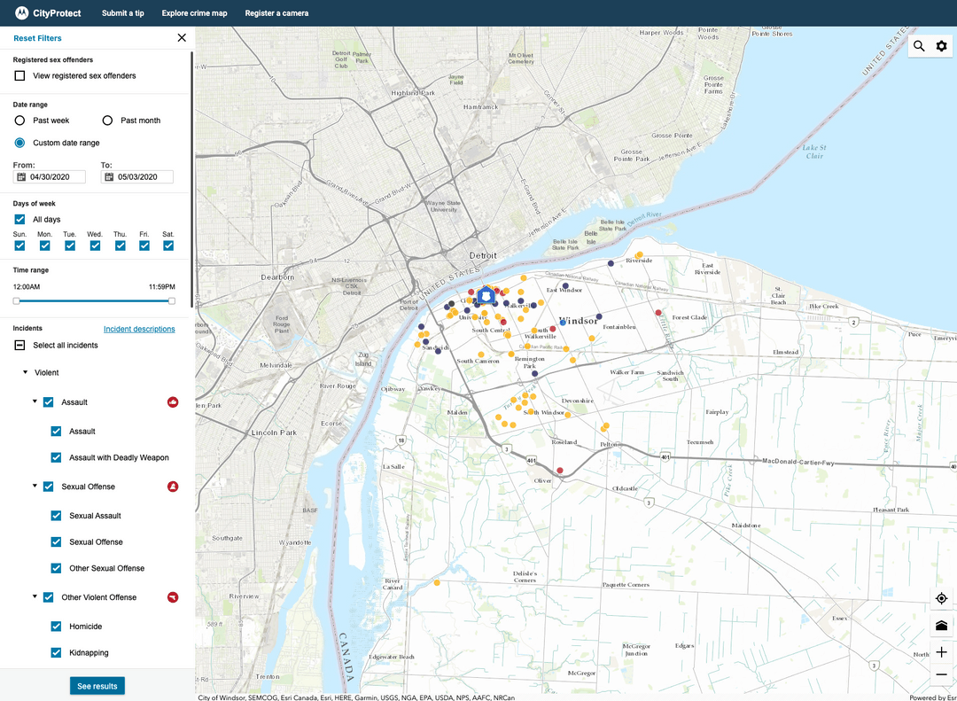 Crime Report In Windsor Ontario (Interactive Map) JM Security Canada